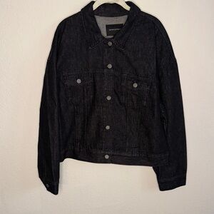 Banana Republic Black Jean Jacket